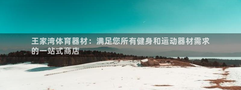 星欧娱乐挂机教程：王家湾体育器材：满足您所有健身和运